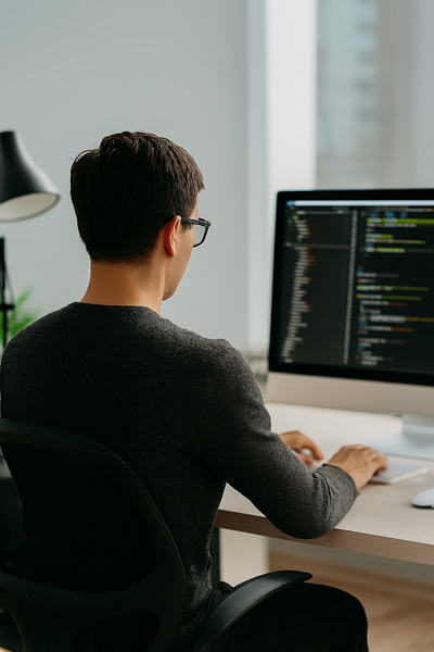 사무실에서 일하는 모습